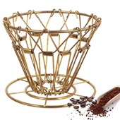 Skladací kávový filter z nehrdzavejúcej ocele, kužeľ na nalievanie kávy, stojan na kvapkanie kávy, prenosný vonkajší kempingový cestovný kávový filter