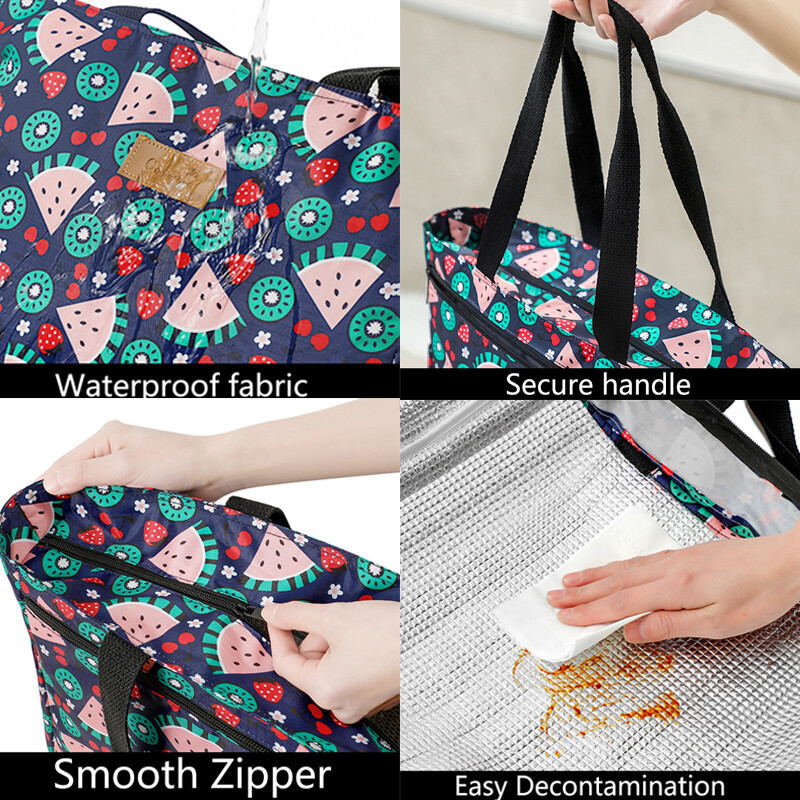 Piknikové tašky, vonkajšie tašky cez rameno, nové prenosné termálne kabelky, veľkokapacitné úložné puzdro, vrecko na ľad, kuchynská krabička na udržiavanie čerstvosti