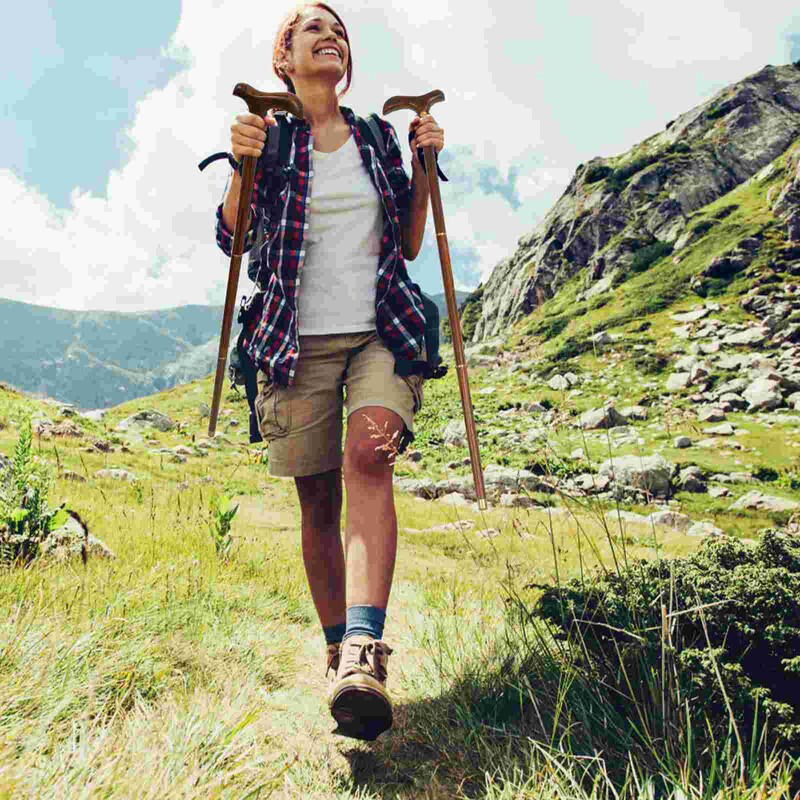 Drveni darovi Trodijelne štake Planinarski štap za hodanje Staromodni vanjski Alpenstock Štap za starije osobe