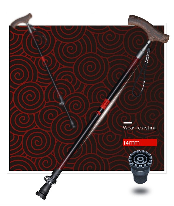 Pioneer aluminijski štap za brzo zaključavanje Ultralaki protuklizni štap za hodanje za starije osobe 1 komad