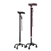 Štapovi za hodanje za starce s LED svjetlom Neklizajući, višenamjenski štap od aluminijske legure za starije osobe, velika štaka za četiri noge