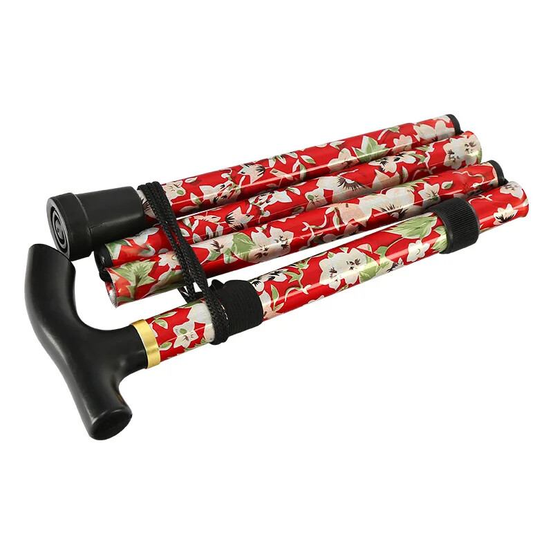 Бастун за ходене на открито Мъжки бастуни Сгъваеми регулируеми сгъваеми пръчки за възрастни Алуминиеви прътове за възрастни хора в изправено положение Трекинг