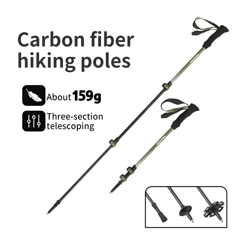 Naturehike lagani štap za planinarenje od karbonskih vlakana Teleskopski podesivi štap za hodanje Štapovi za planinarenje 100 cm 120 cm 135 cm