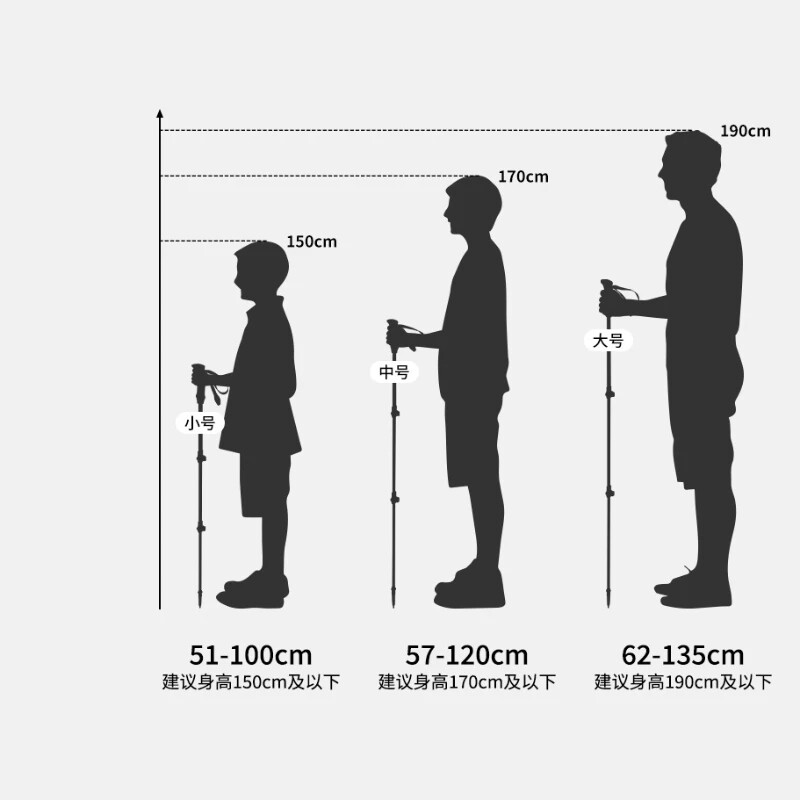 Naturehike lagani štap za planinarenje od karbonskih vlakana Teleskopski podesivi štap za hodanje Štapovi za planinarenje 100 cm 120 cm 135 cm