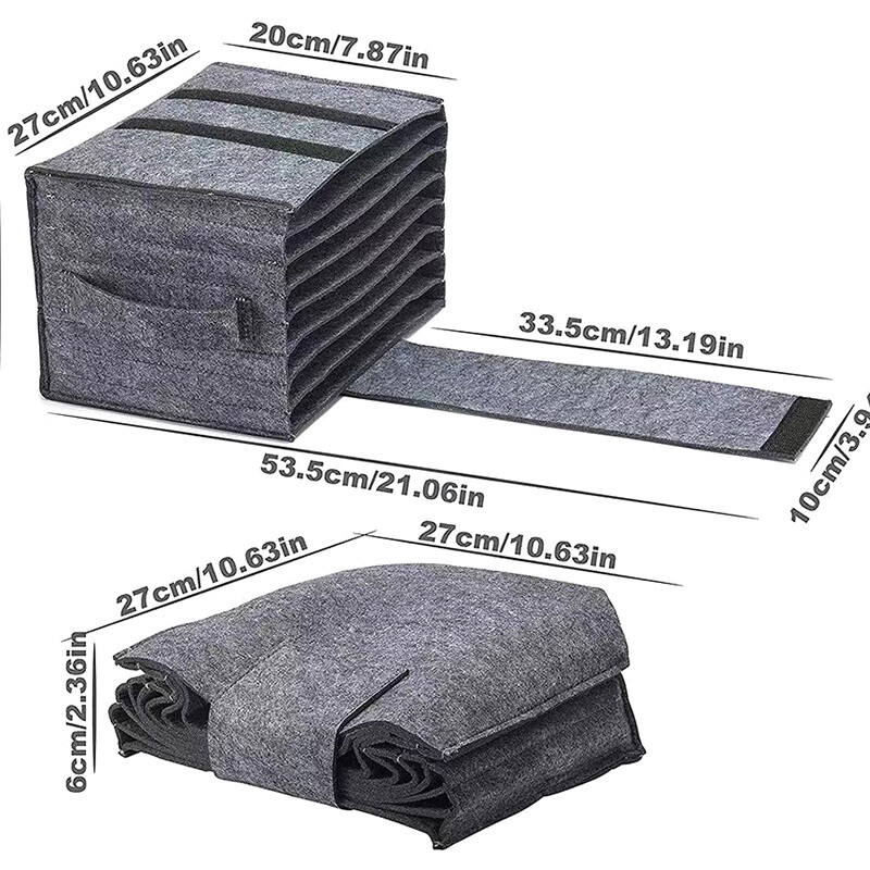 Farfurie portabilă din pâslă Suport pentru sac de depozitare pentru pahare Îngroșați recipiente pentru vesela de camping, dulap de bucătărie pentru rulotă, pungă stratificată