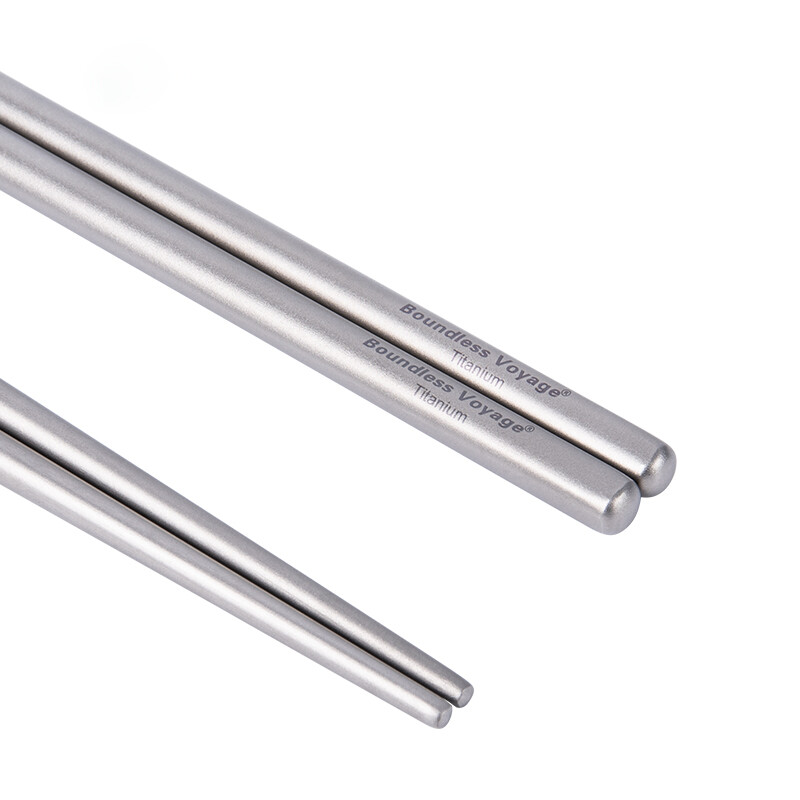 Beribės kelionės titano lazdelės Sulankstomos teleskopinės lauko stovyklavimo stalo reikmenys Sulankstomos lazdelės Bakteriostatiniai stalo įrankiai