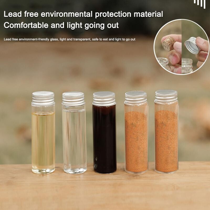 Ταξιδιωτικό κιτ μπαχαρικών Τσάντα αποθήκευσης με βάζα μπαχαρικών Σετ μπαχαρικών πεζοπορίας Μίνι μπουκάλι καρυκεύματα Μπουκάλι καρυκευμάτων για θήκη λαδιού αυτοκινήτου Θήκη μπαχαρικών