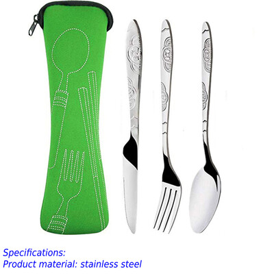 1 pāris sarkankoka saliekamie irbulīši āra nometnes piknikam ceļojumiem, neslīdoši galda piederumi, saliekamie irbulīši nerūsējošā tērauda irbulīši