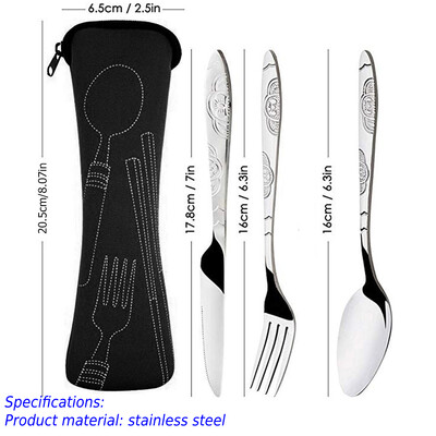 1 pāris sarkankoka saliekamie irbulīši āra nometnes piknikam ceļojumiem, neslīdoši galda piederumi, saliekamie irbulīši nerūsējošā tērauda irbulīši