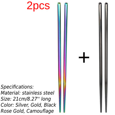 1 pāris sarkankoka saliekamie irbulīši āra nometnes piknikam ceļojumiem, neslīdoši galda piederumi, saliekamie irbulīši nerūsējošā tērauda irbulīši