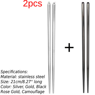 1 pāris sarkankoka saliekamie irbulīši āra nometnes piknikam ceļojumiem, neslīdoši galda piederumi, saliekamie irbulīši nerūsējošā tērauda irbulīši