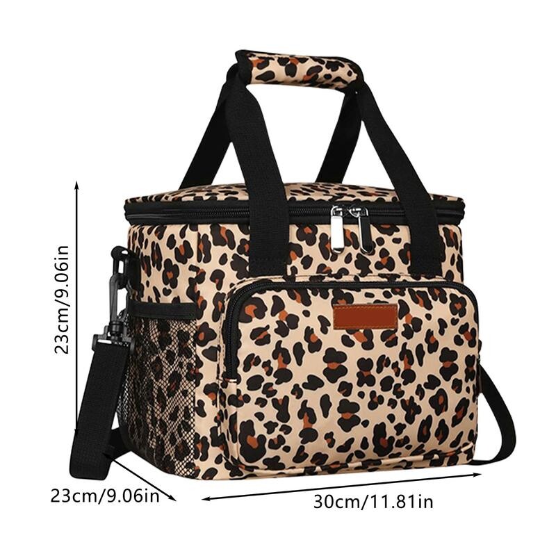 Izolovaná obedová taška s veľkou kapacitou, oxfordská látková obedárová krabička pre ženy, prenosná cross-body izolovaná obedová taška pre dospelých, obedová taška Tote