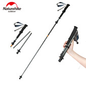 Naturehike 5-dijelni štap za planinarenje, sklopivi teleskopski štap od karbonskih vlakana, aluminijske legure, ultralaki štap za hodanje Štapovi za planinarenje