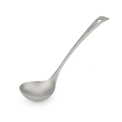 Mat titanijska žlica Posuđe za piknik, kampiranje na otvorenom, žlica od titanijske legure, žlica za hranu