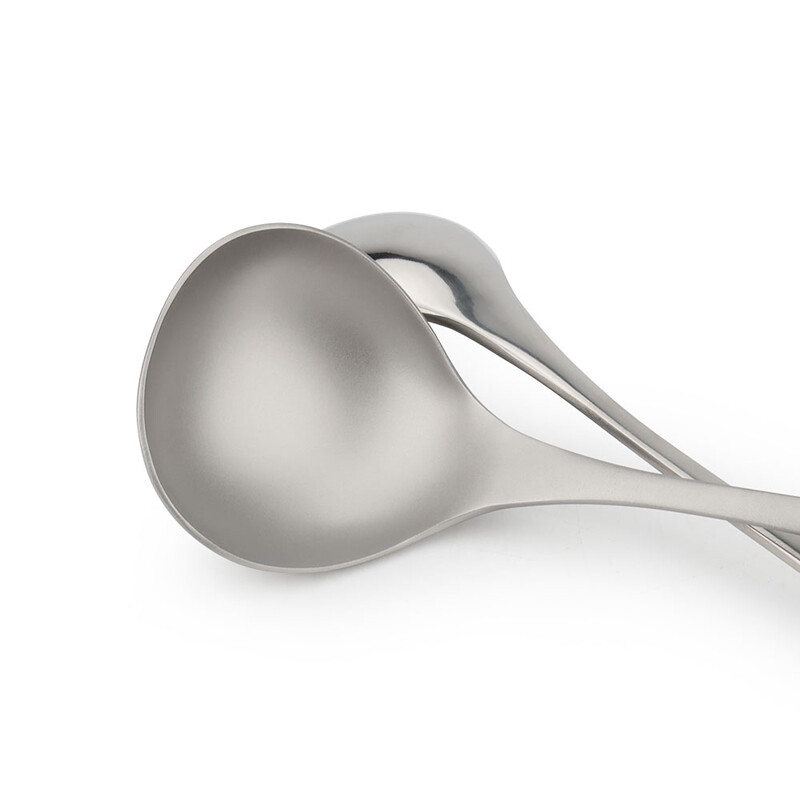 Mat titanijska žlica Posuđe za piknik, kampiranje na otvorenom, žlica od titanijske legure, žlica za hranu