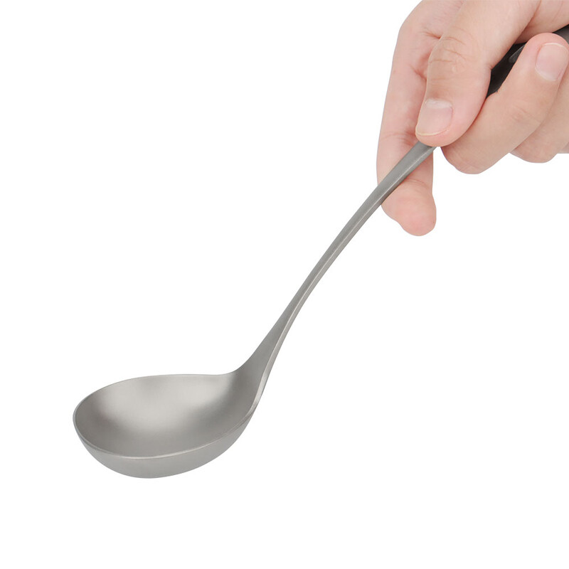 Mat titanijska žlica Posuđe za piknik, kampiranje na otvorenom, žlica od titanijske legure, žlica za hranu