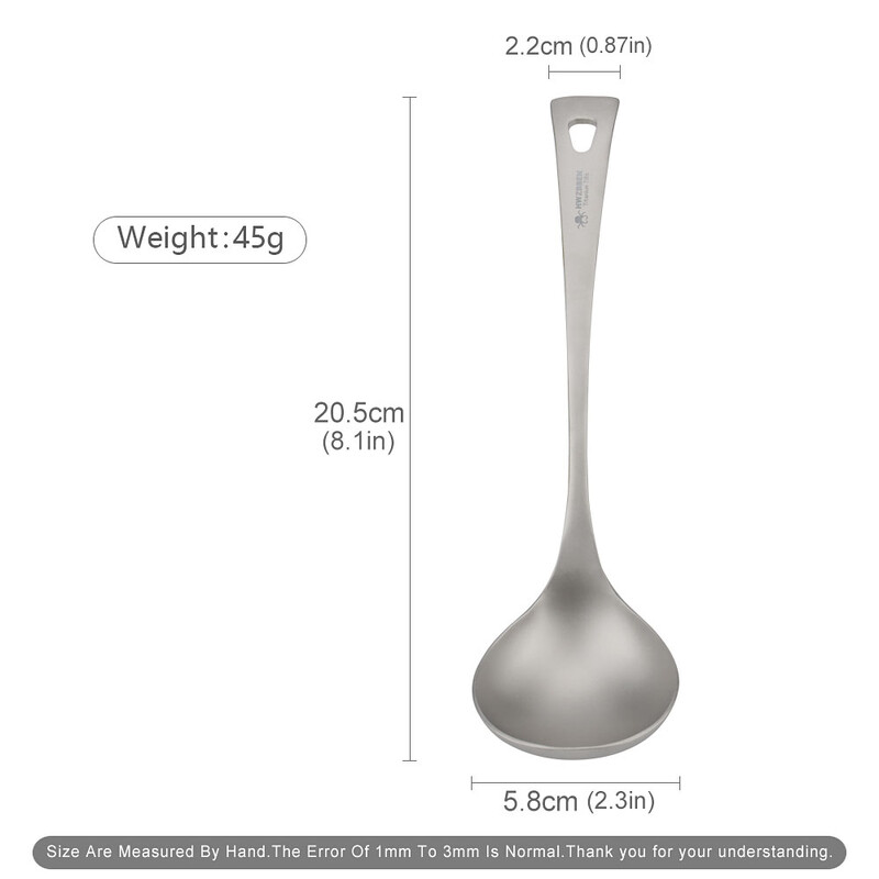 Mat titanijska žlica Posuđe za piknik, kampiranje na otvorenom, žlica od titanijske legure, žlica za hranu
