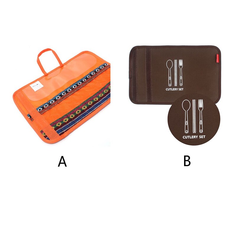 Stovyklavietės Kelionių stalo reikmenų laikymo krepšys Etninio stiliaus nešiojimo dėklas lauke nešiojamas pikniko kepsnių priedai Kelioniniai nešiojimo krepšiai