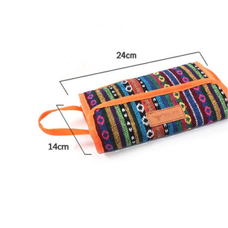 Stovyklavietės Kelionių stalo reikmenų laikymo krepšys Etninio stiliaus nešiojimo dėklas lauke nešiojamas pikniko kepsnių priedai Kelioniniai nešiojimo krepšiai