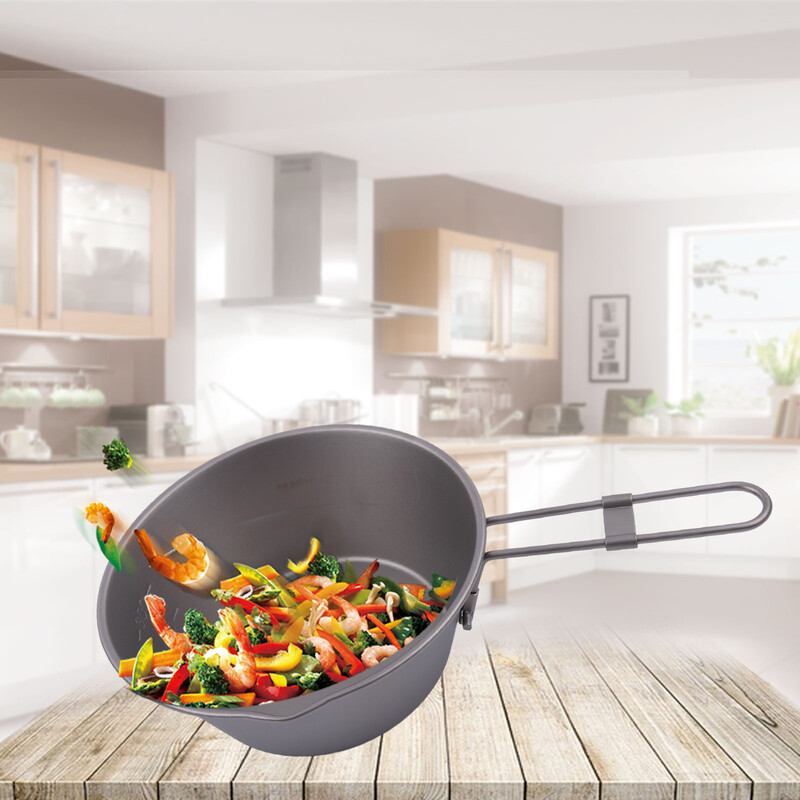 Vanjski Titanium Sierra Cup Ultralagane sklopive zdjele za kampiranje Lonac za planinarenje Uređaj za kuhanje Prijenosne šalice za kampiranje