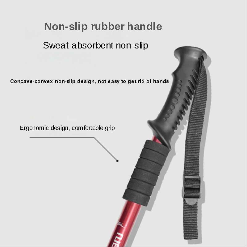 Podesivi ultralaki štapovi za planinarenje, štap za hodanje od aluminijske legure, trčanje, planinarenje, alpinizam, sklopivi 51-110 cm, za turizam