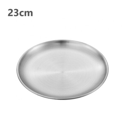 Placă portabilă de camping din oțel inoxidabil Drumeții în aer liber Veselă de călătorie Tigaie durabilă pentru gătit