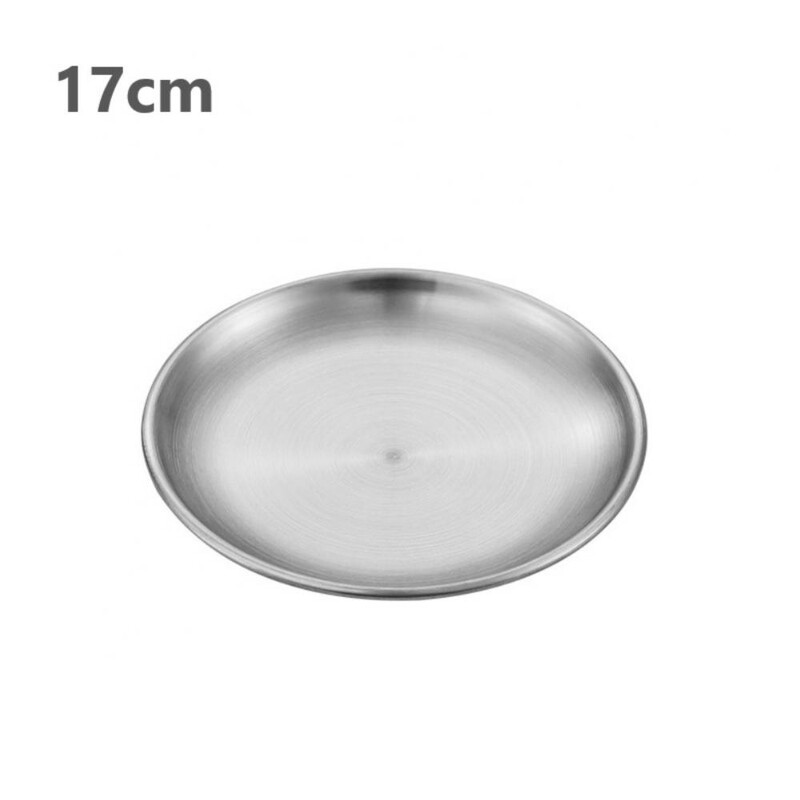 Placă portabilă de camping din oțel inoxidabil Drumeții în aer liber Veselă de călătorie Tigaie durabilă pentru gătit