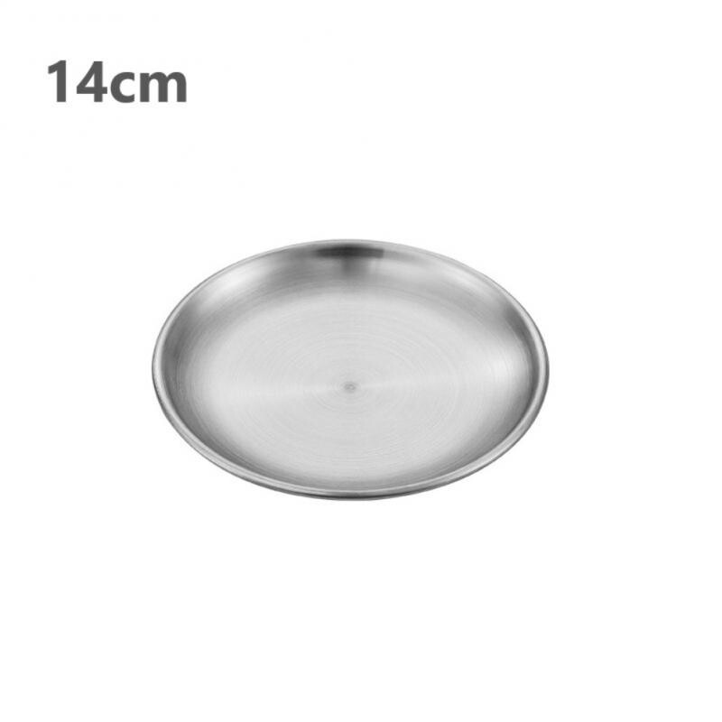 Placă portabilă de camping din oțel inoxidabil Drumeții în aer liber Veselă de călătorie Tigaie durabilă pentru gătit