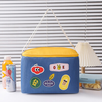 Višenamjenska rashladna torba velikog kapaciteta, vodootporna, Oxford, prijenosna, sklopiva, patentni zatvarač, piknik, kampiranje, torba za hranu od limene folije