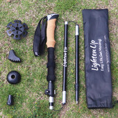 Lagani štapovi za planinarenje od legure aluminija od 280 g, sklopivi štapovi za planinarenje u 4 dijela, štapovi za penjanje, sklopivi štapovi za hodanje 지팡이