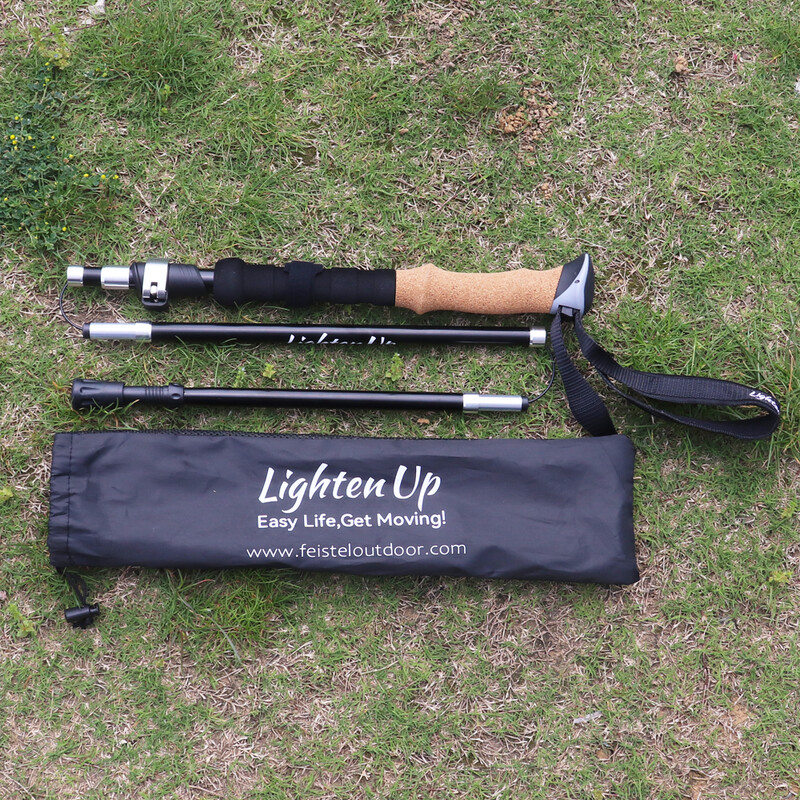 Lagani štapovi za planinarenje od legure aluminija od 280 g, sklopivi štapovi za planinarenje u 4 dijela, štapovi za penjanje, sklopivi štapovi za hodanje 지팡이