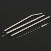 Savijena slamka za piće od titana