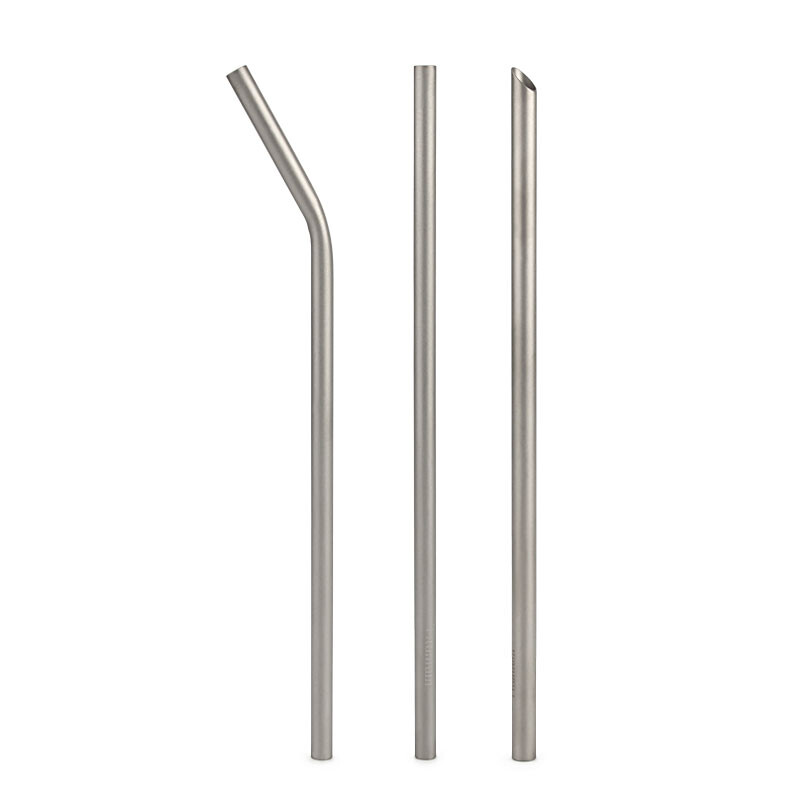 Savijena slamka za piće od titana