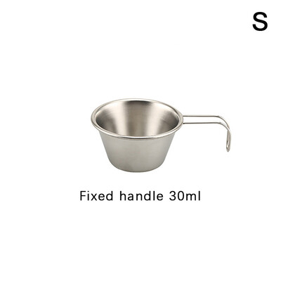 30/200/400 ml 304 nerūdijančio plieno Sierra puodelis lauko stalo reikmenys, skirti stovyklavimui ir iškyloms sukrauti pakabinamas sriubos dubuo