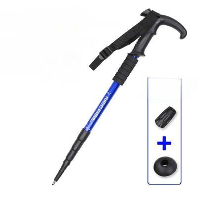 Μπαστούνια αλουμινίου για πεζοπορία αντι-σοκ Μπαστούνια πεζοπορίας Τηλεσκοπικοί στύλοι αναρρίχησης πεζοπορίας Υπερελαφριά μπαστούνια περπατήματος