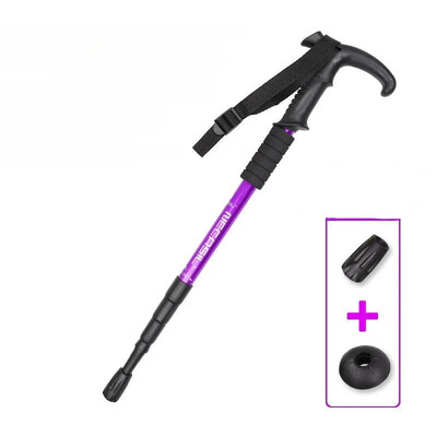 Μπαστούνια αλουμινίου για πεζοπορία αντι-σοκ Μπαστούνια πεζοπορίας Τηλεσκοπικοί στύλοι αναρρίχησης πεζοπορίας Υπερελαφριά μπαστούνια περπατήματος