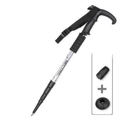 Μπαστούνια αλουμινίου για πεζοπορία αντι-σοκ Μπαστούνια πεζοπορίας Τηλεσκοπικοί στύλοι αναρρίχησης πεζοπορίας Υπερελαφριά μπαστούνια περπατήματος