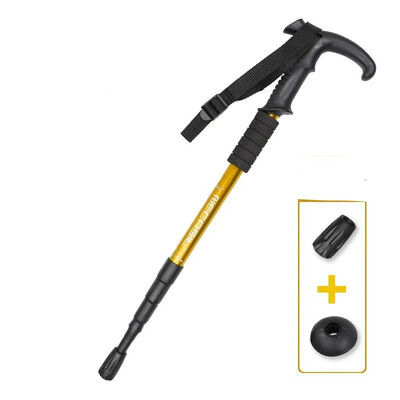 Μπαστούνια αλουμινίου για πεζοπορία αντι-σοκ Μπαστούνια πεζοπορίας Τηλεσκοπικοί στύλοι αναρρίχησης πεζοπορίας Υπερελαφριά μπαστούνια περπατήματος