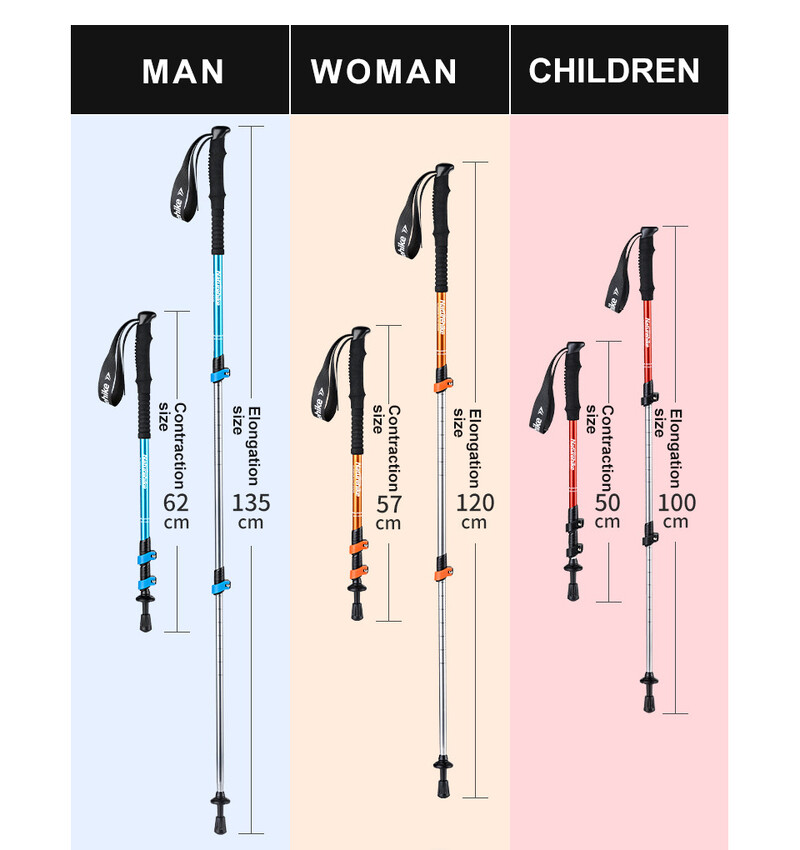 Naturehike štapovi za planinarenje Odrasli i djeca 1 kom Alpenstocks ultralaki sklopivi štap za planinarenje Štapovi za planinarenje za hodanje 2024