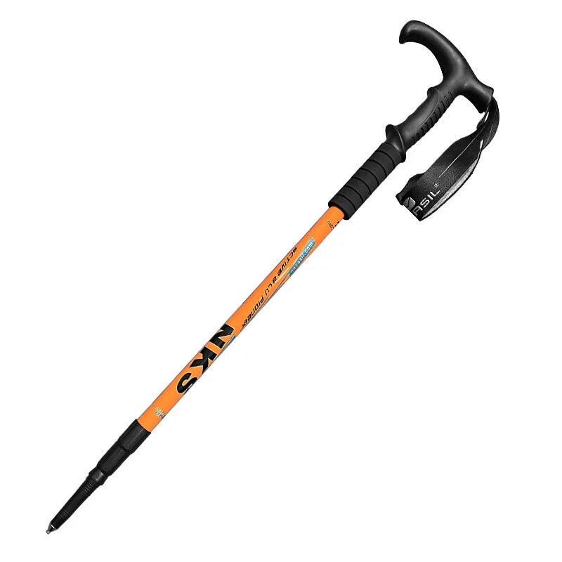 Nastaviteľná trekingová palica s dĺžkou 65-135 cm, zliatinová, vysokopevnostná turistická palica pre ženy a mužov, kempingové a turistické palice