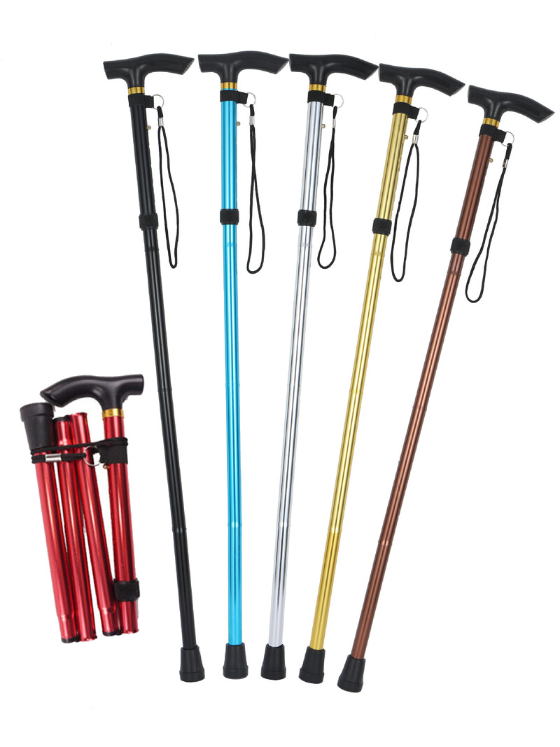 Sklopivi štap za hodanje Lagane 4-dijelne štake za planinarenje Neklizajuća teleskopska aluminijska palica za planinarenje Planinarska putovanja