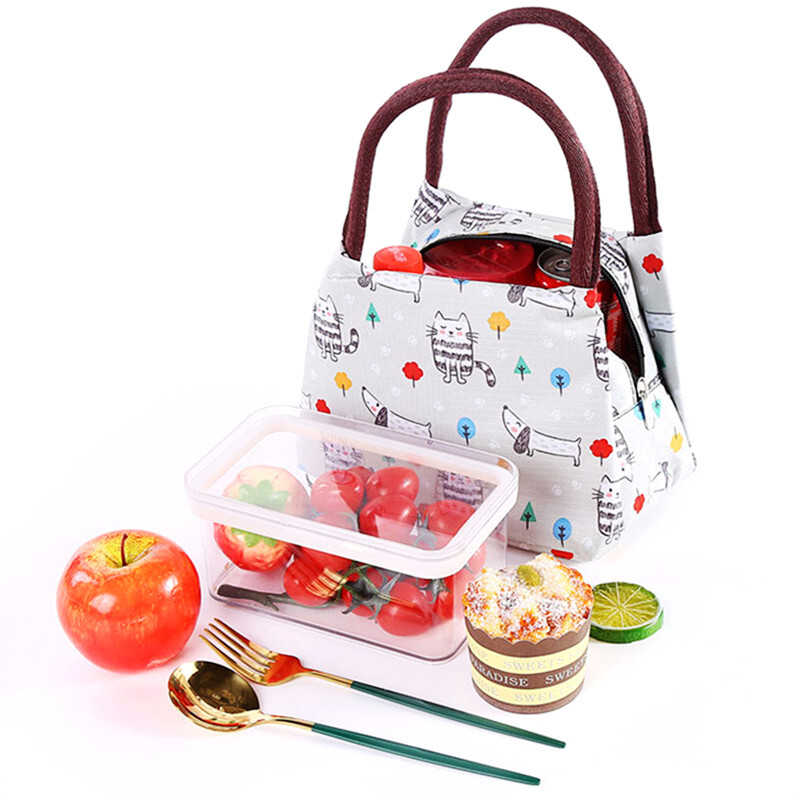 Izolirana torba za ručak za kampiranje, piknik Slatka dječja torba za hlađenje Bento Ice Pack Kutija za ručak za obrok Prijenosna termo torba Kutija za pohranu