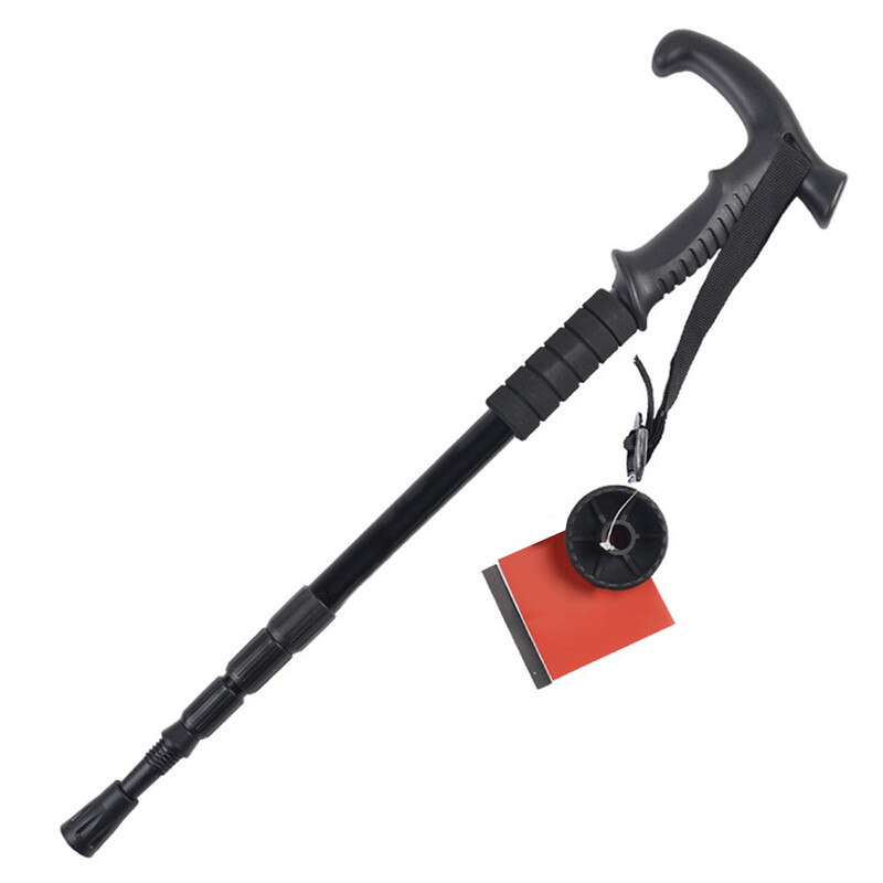 1 kom aluminijske legure plastični sklopivi štap za hodanje teleskop štaka štap za hodanje planinarenje pješačenje štap za planinarenje amortizeri protiv klizanja