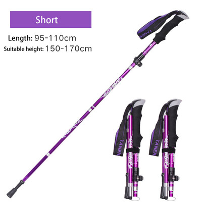 Sklopivi štapovi za hodanje 2 kom Ultralaki štapovi za planinarenje Planinarska putovanja Anti-Shock štap za alpinizam Teleskopski štap za trčanje na otvorenom