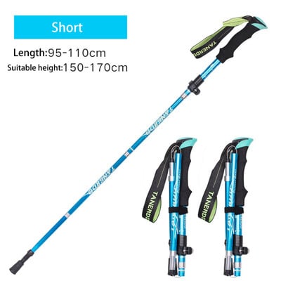 Sklopivi štapovi za hodanje 2 kom Ultralaki štapovi za planinarenje Planinarska putovanja Anti-Shock štap za alpinizam Teleskopski štap za trčanje na otvorenom