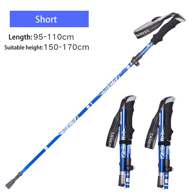 Sklopivi štapovi za hodanje 2 kom Ultralaki štapovi za planinarenje Planinarska putovanja Anti-Shock štap za alpinizam Teleskopski štap za trčanje na otvorenom