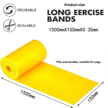 Yoga Sport Resistance Bands Pilates Training Fitness Exercise Home Gym Elastic Rope Band Φυσικό καουτσούκ Latex Αξεσουάρ γιόγκα