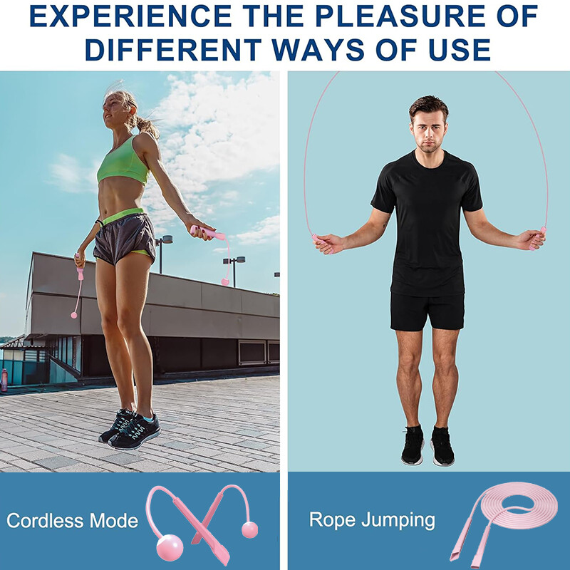 Švihadlo s dvojitým účelom, bezdrôtové cvičenie, švihadlo, ľahké fitness, spaľovanie tukov, chudnutie