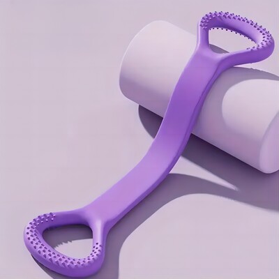 Cureaua de întindere Yoga 8-Figure Întinzător Instrument de yoga Spate deschis Practică Yoga de umăr Centura de întindere Banda elastică de întindere Antrenament