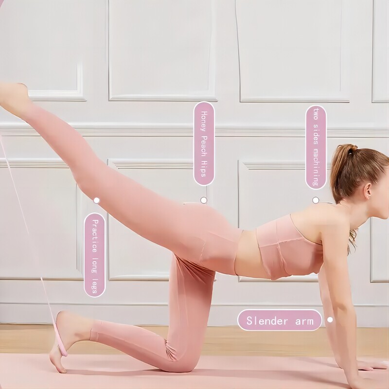 Cureaua de întindere Yoga 8-Figure Întinzător Instrument de yoga Spate deschis Practică Yoga de umăr Centura de întindere Banda elastică de întindere Antrenament